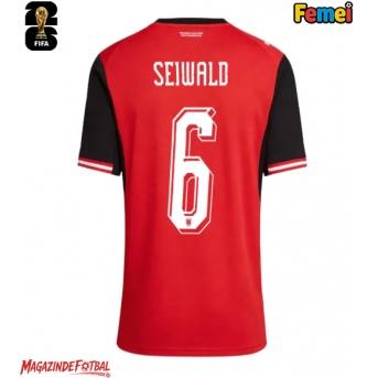 Austria Nicolas Seiwald #6 Echipament de Fotbal Replică Mondial 2026 Femei Acasa